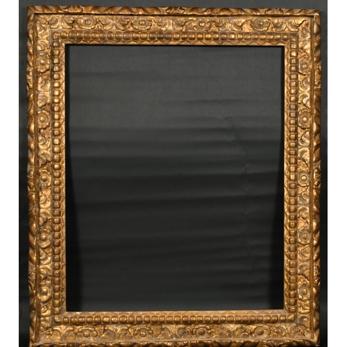 331 - 20th Century Italian School. A Carved Giltwood Grape Nuts Cassetta Frame, rebate 30.25