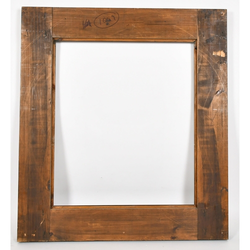 334 - John Davies Framing. A Reproduction Black and Gilt Reverse Ogee Scotia Frame, rebate 30