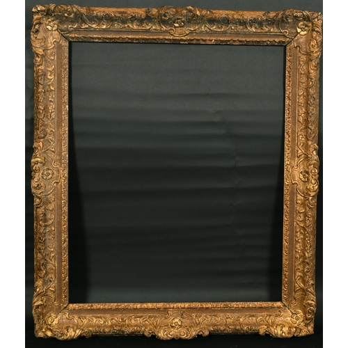 335 - 19th Century French School. A Carved Giltwood Hugenot Louis XIV Style Frame, with swept centres and ... 