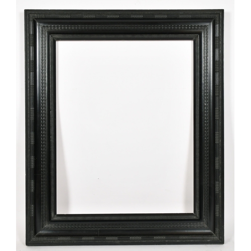 344 - John Davies Framing. A Reproduction Darkwood Cooks Portrait Frame, rebate 28.75