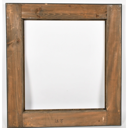 346 - John Davies Framing. A Reproduction Darkwood Reverse Ripple Frame, rebate 28.5