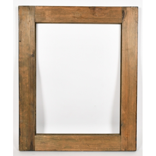 349 - John Davies Framing. A Reproduction Darkwood Flat Forward Ogee Frame, rebate 27.25