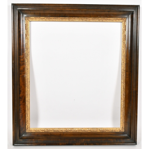 355 - John Davies Framing. A Reproduction Scotia Shelf Frame, with a carved giltwood sight edge, rebate 26... 