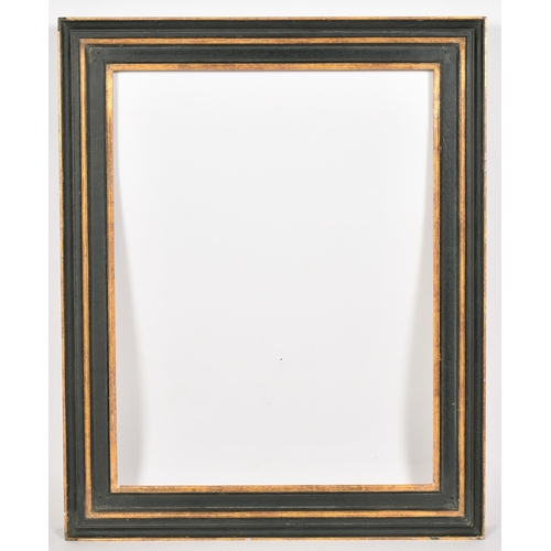 361 - John Davies Framing. A Reproduction Black and Gilt Frame, rebate 25.25