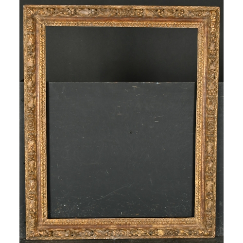 376 - 17th Century French School. A Carved Giltwood Louis XIII Frame, rebate 23.5