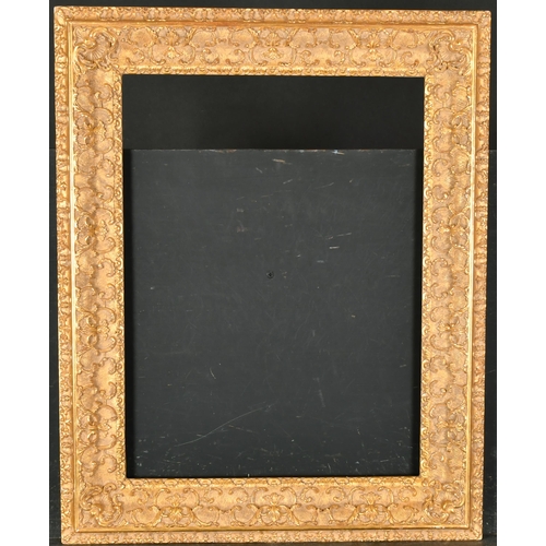 393 - John Davies Framing. A Reproduction Carved Giltwood Louis XIII Style Frame, rebate 20