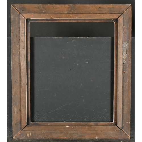 395 - 19th Century Italian School. A Carved Giltwood Cassetta Frame, with a black slip, rebate 19.25