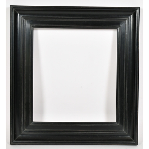 404 - John Davies Framing. A Reproduction Darkwood Flat Forward Scotia Frame, rebate 18