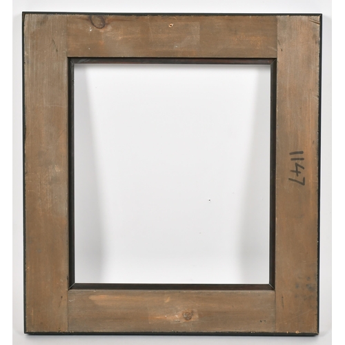 404 - John Davies Framing. A Reproduction Darkwood Flat Forward Scotia Frame, rebate 18