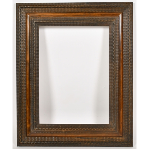 406 - John Davies Framing. A Reproduction Reverse Ripple Frame, rebate 17.75