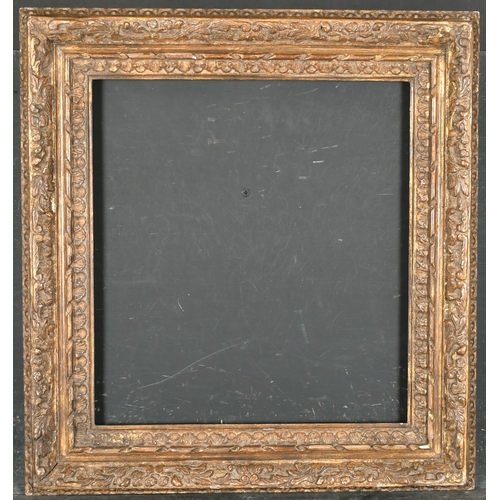 411 - 19th Century French School. A Carved Giltwood Louis XIII Style Frame, rebate 15