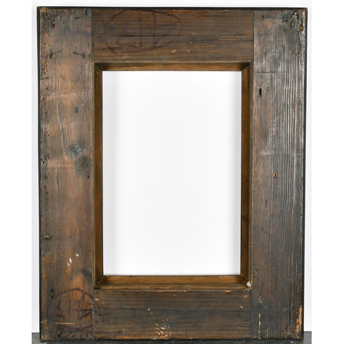 412 - 20th Century English School. A Darkwood and Simulated Tortoiseshell Reverse Frame, rebate 12.5