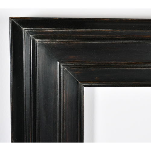 420 - John Davies Framing. A Pair of Reproduction Darkwood Double Flat Cabinet Frames, rebate 7.25