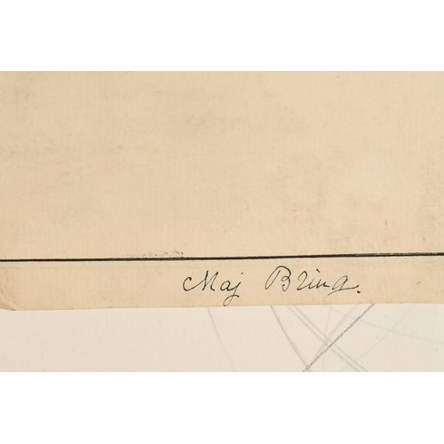 149 - Maj Bring (1880-1971) Swedish. A Design for a piece of Furniture, Ink and pencil, Inscribed Pl.IV an... 