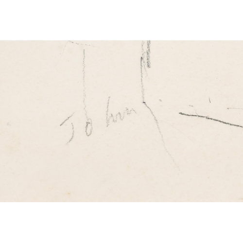 193 - Attributed to Augustus John (1878-1961) British. Study of Caspar John, Pencil, Signed, 14.5