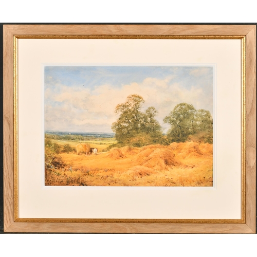 51 - Henry John Sylvester Stannard (1870-1951) British. 'Harvest Time', Watercolour, Signed, 10