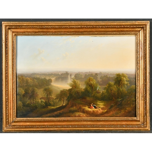 85 - George Arthur Fripp (1813-1896) British. An Extensive View of Richmond with Figures in the foregroun... 