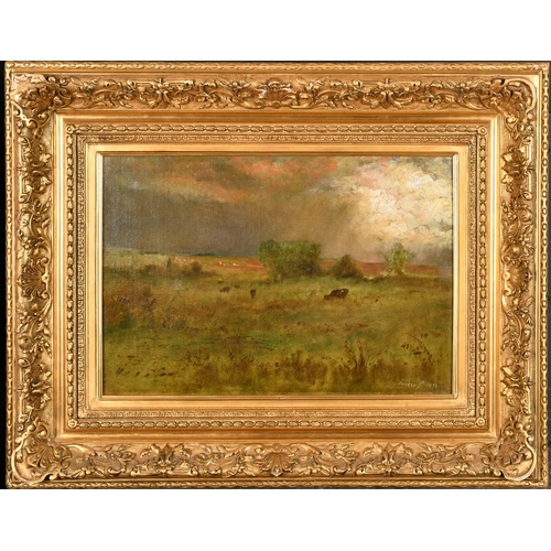 166 - George Inness Jnr (1853-1926) American. Cattle in a Landscape, Oil on canvas, Signed and dated 1896,... 