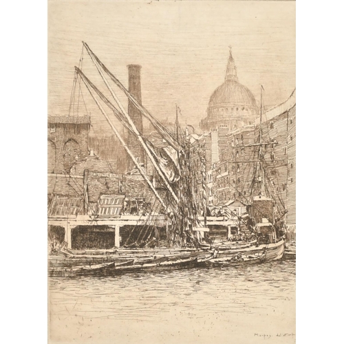 167 - Mortimer Luddington Menpes (1855-1938) British. 'St Paul's', Etching, Signed in pencil, Unframed 6