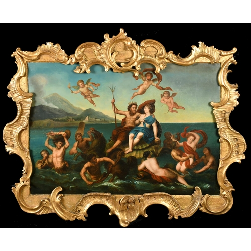 22 - Circle of Paolo de Matteis (1662-1728) Italian. The Triumph of Neptune and Amphitrite, Oil on canvas... 