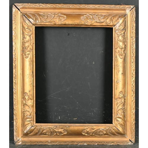 390 - 17th Century English School. A Carved Giltwood Lely Panel Reverse Profile Frame, rebate 12