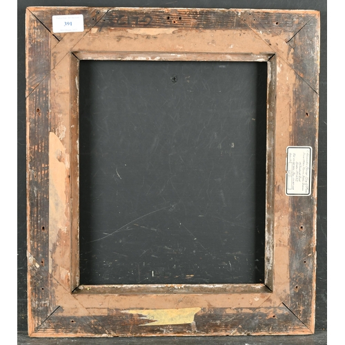 391 - Late 18th Century English School. A Carved Giltwood Dowman Frame, rebate 11.75