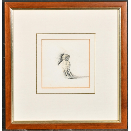 66 - Attributed to Henry Alken (1774-1850) British. 'Head of a Hound', Pencil, Inscribed on a label verso... 