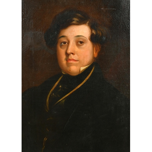 96 - 19th Century English School. Bust Portrait of a Man, Oil on canvas, 24