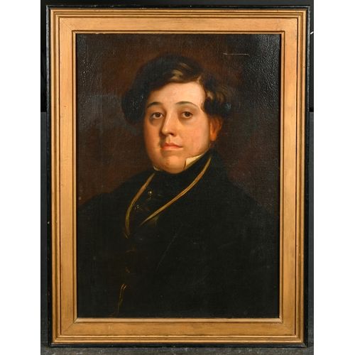 96 - 19th Century English School. Bust Portrait of a Man, Oil on canvas, 24