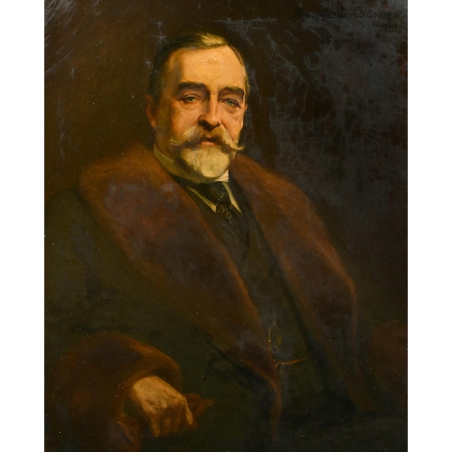 97 - Annie E Spong (19th-20th Century) British. Portrait of James Osborn Spong of Spong & Co, Oil on canv... 