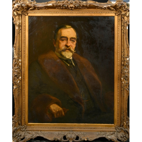 97 - Annie E Spong (19th-20th Century) British. Portrait of James Osborn Spong of Spong & Co, Oil on canv... 