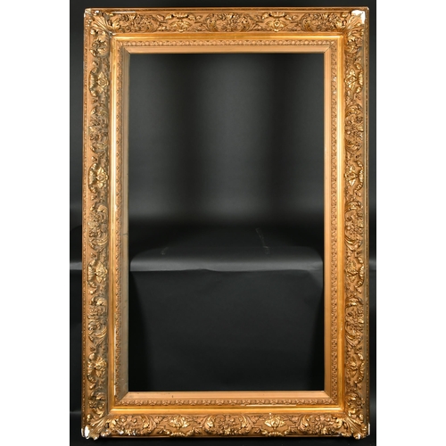 303 - 19th Century French School. A Gilt and Painted Composition Barbizon Frame, rebate 59.5