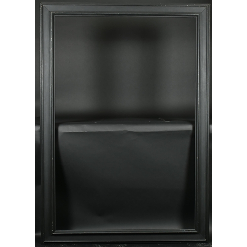 305 - 20th Century Dutch School. A Black Painted Frame, rebate 53.75