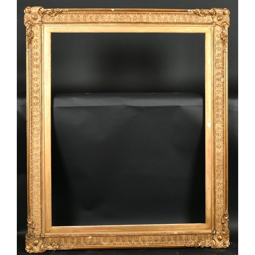 314 - 19th Century English School. A Gilt Composition Frame, with swept corners, rebate 39.5