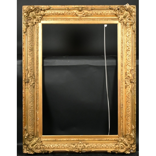 321 - 19th Century English School. A Gilt Composition Frame, with swept centres and corners, rebate 36