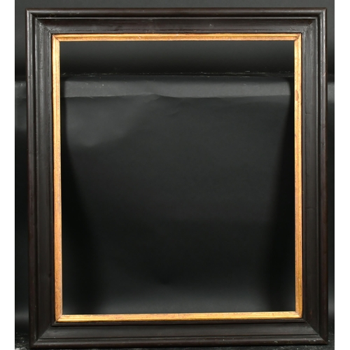 325 - 19th Century Dutch School. A Darkwood Frame, with a gilt slip, rebate 32