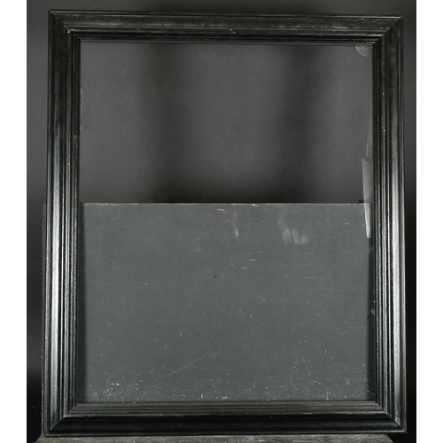 331 - 20th Century Dutch School. A Darkwood Frame, with inset glass, rebate 30.25