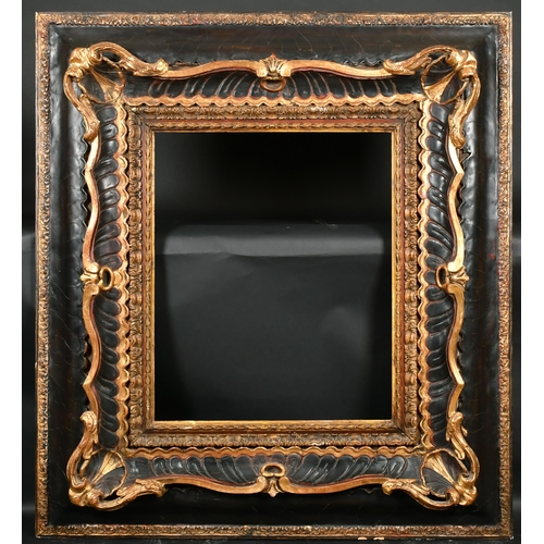 345 - Late 19th Century European School. An Ornate Black and Gilt Composition Frame, rebate 29