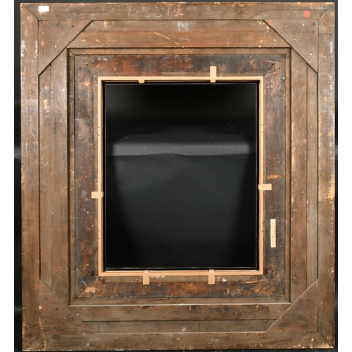 345 - Late 19th Century European School. An Ornate Black and Gilt Composition Frame, rebate 29