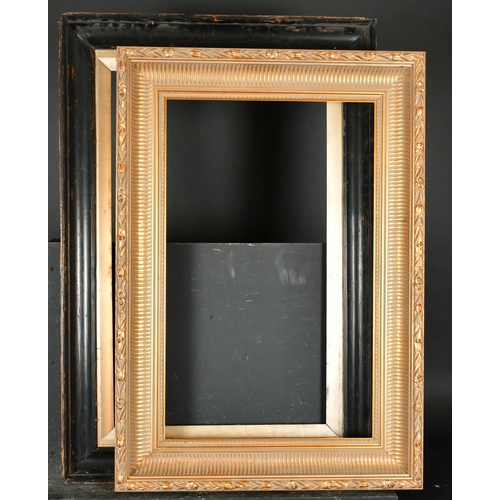 347 - 19th Century English School. A Darkwood Frame, with a gilt slip, rebate 29