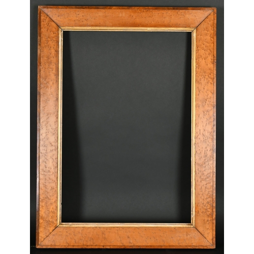 350 - 19th Century English School. A Bird's Eye Maple Frame, with a gilt slip, rebate 27.25