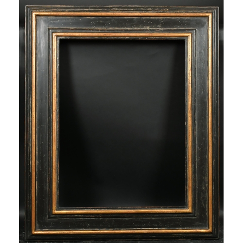 371 - 20th-21st Century English School. An Italian Style Black and Gilt Frame, rebate 24