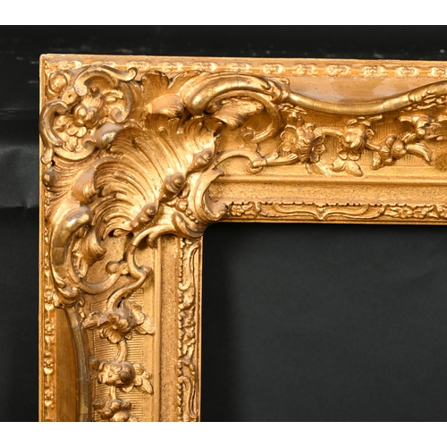 373 - 19th Century English School. A Gilt Composition Frame, with swept centres and corners, rebate 24