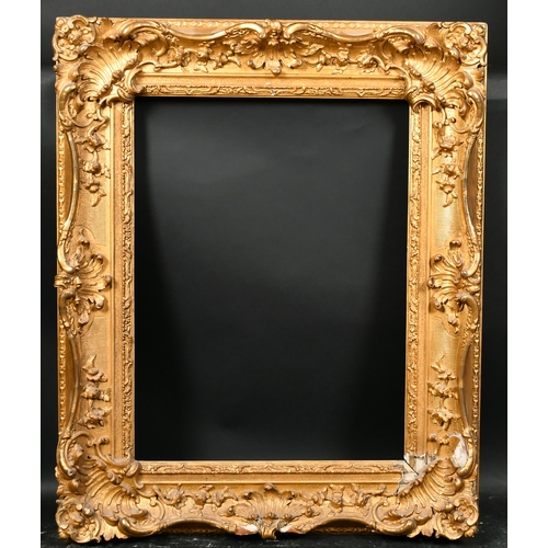 373 - 19th Century English School. A Gilt Composition Frame, with swept centres and corners, rebate 24