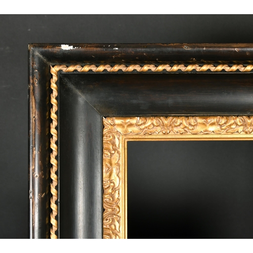 386 - 20th Century Italian School. A Carved Giltwood and Black Wood Frame, rebate 21