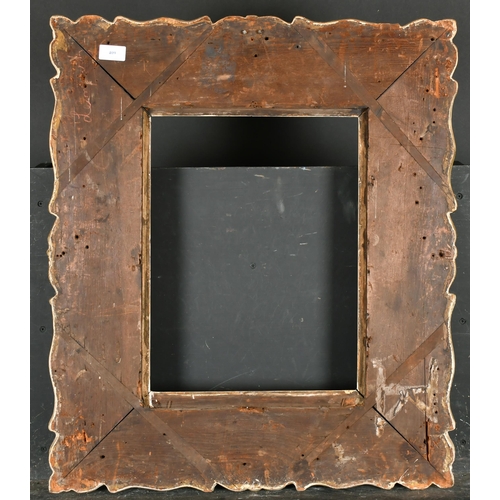 409 - 19th Century English School. A Gilt Composition Frame, with swept centres and corners, rebate 17