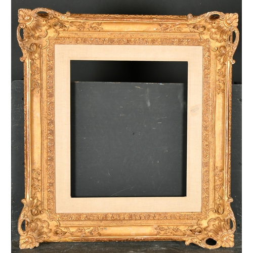 412 - 20th Century French School. A Carved Giltwood Frame, with a fabric slip, rebate 16.5