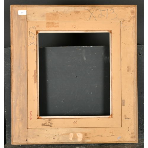 412 - 20th Century French School. A Carved Giltwood Frame, with a fabric slip, rebate 16.5