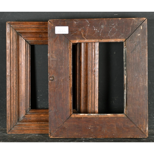 442 - 19th Century English School. A Near Pair of Stripped Wooden Frames, rebate 8.25