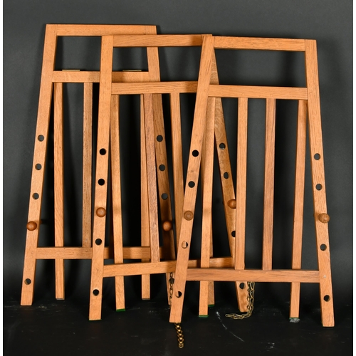 449 - A Set of Three Wooden Easels, height: 24.25